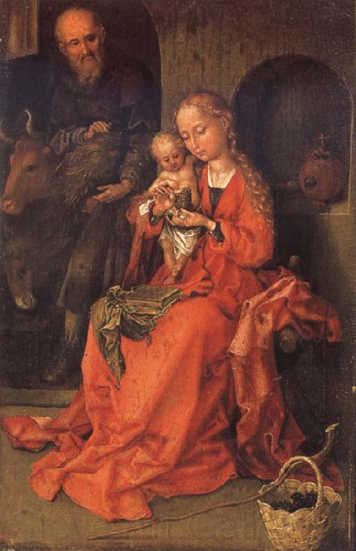 Martin Schongauer Holy Family Germany oil painting art